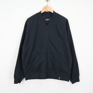 American Giant Men's Lined Bomber Jacket Black Size Large NWOT